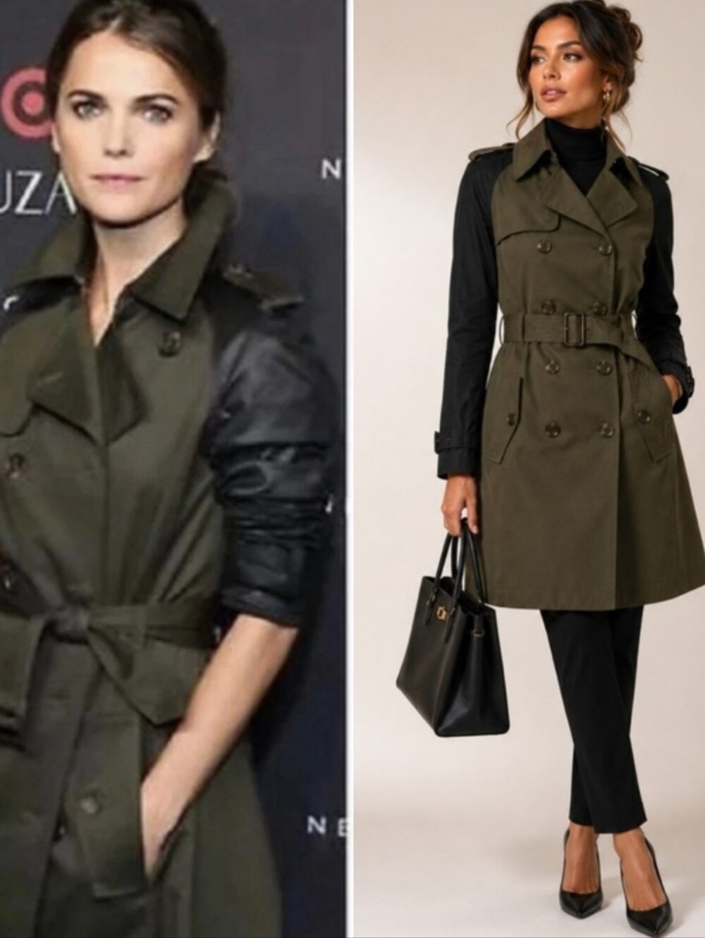 Altuzarra X Target Double Breasted Military Flare Hem Trench Coat Jacket